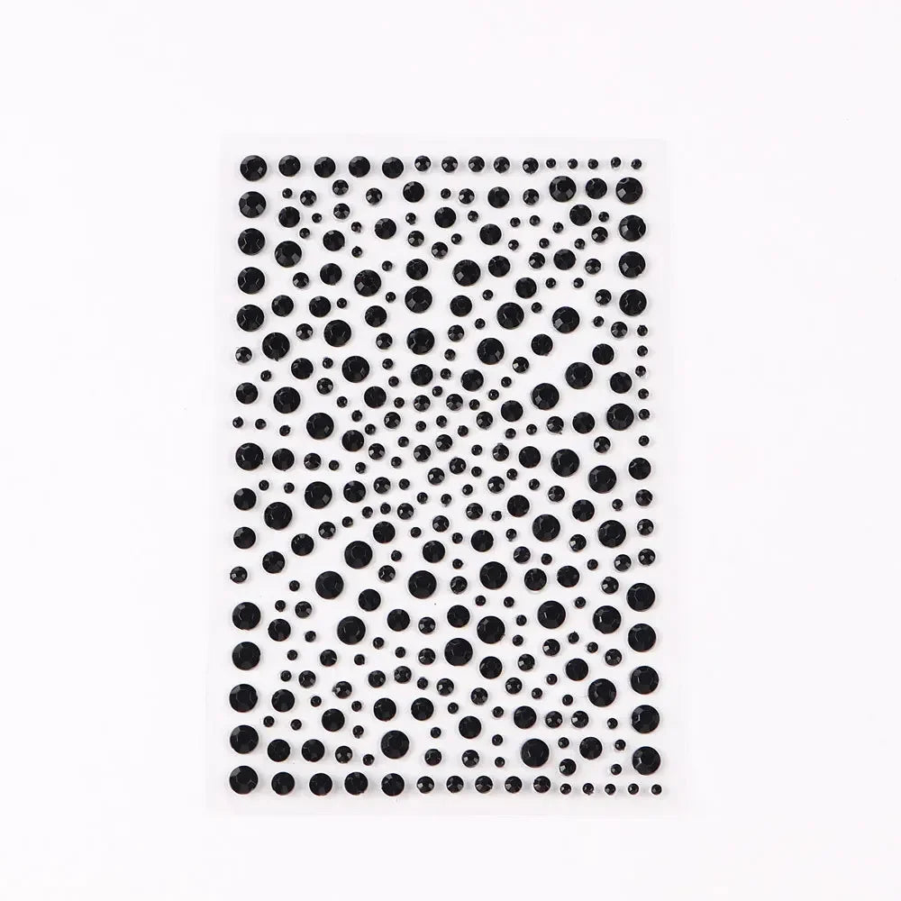 Face Decorations Rhinestone Stickers for Music Festival Halloween Party Mobile Crystal Sticker Women Girls DIY Diamond Stickers Quake NO.35 L