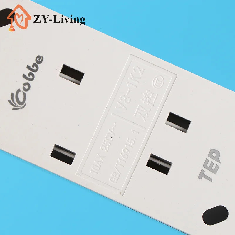 1PCS 10A 250V Double-Control Bedside Lamp Panel Switch Hand Operated Surface Mounted Wired On/Off Control Button for Home Use Quake