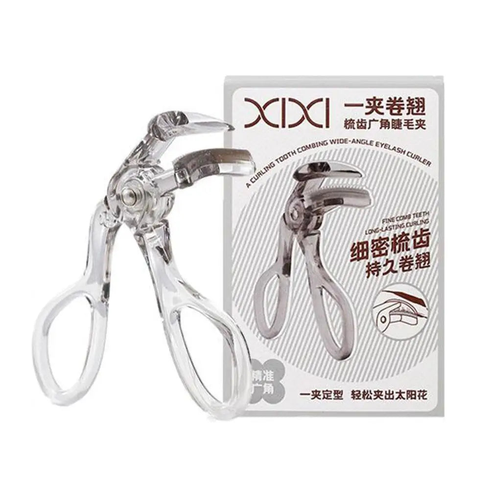 Portable Wide-Angles Eyelashes Curler And Partial Eyelash Curler Eye Lash Curler With One-Clip Comb Makeup Tool For Woman Girls Quake A