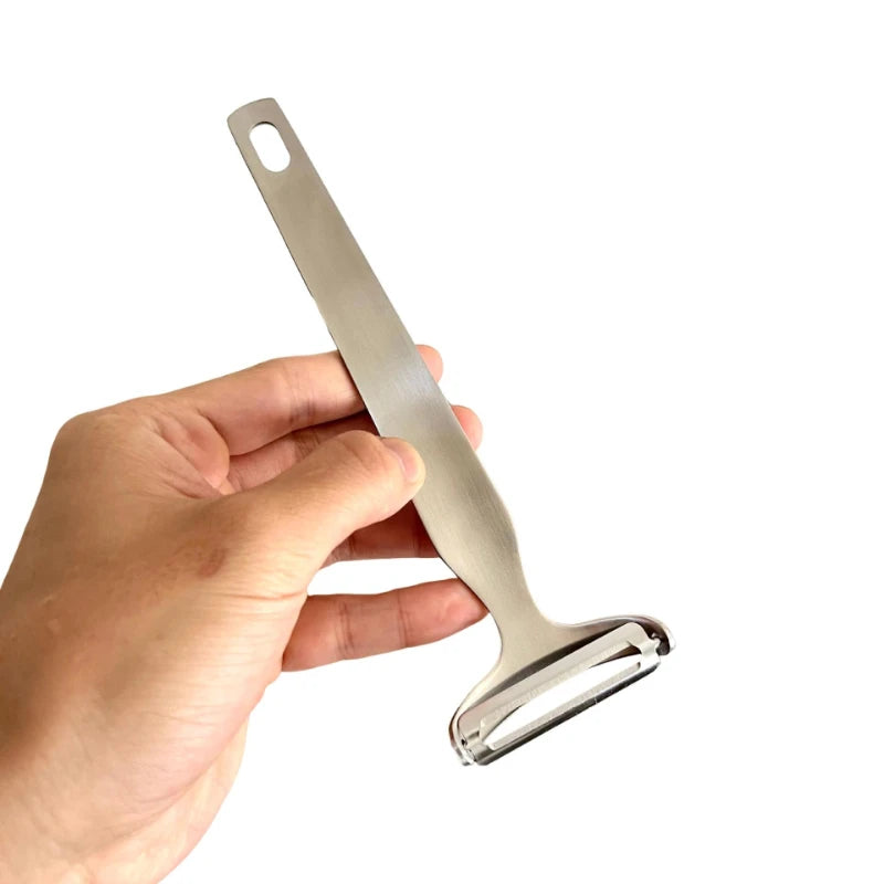 Stainless Steel Peeler, Kitchen Fruit Vegetable Peeling Tool Potato Apple Pear Melon Skin Remover Peeler for Household Use Quake
