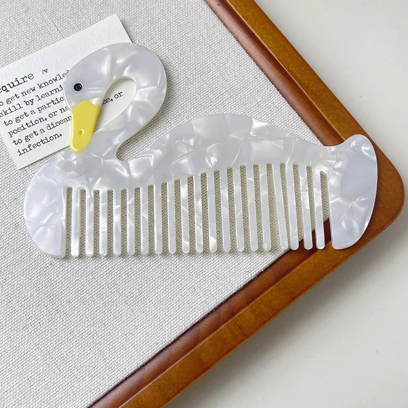 Wide Tooth Detangling Pocket Comb – Cute Animal Pattern
