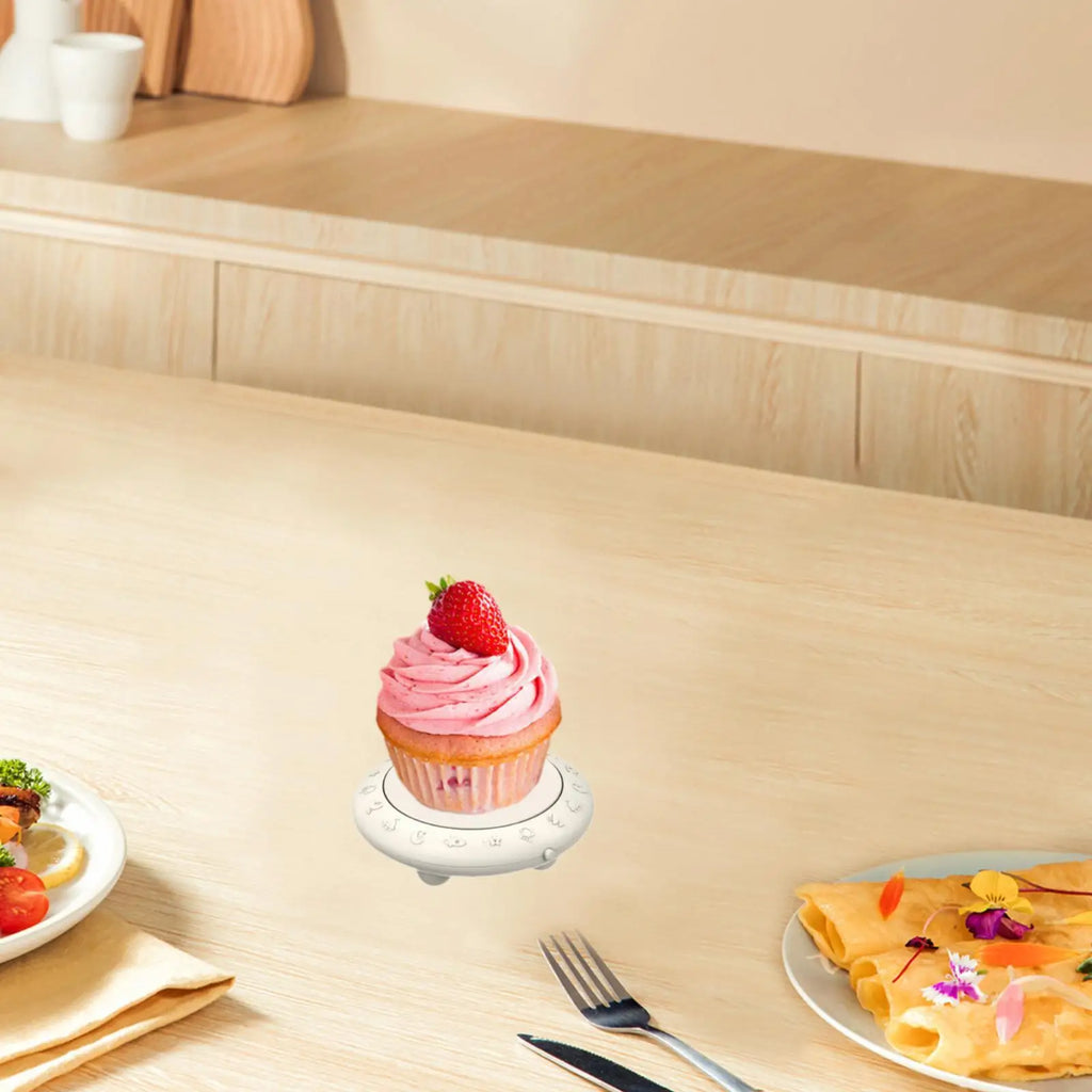 Cookie Cupcake Holder Supplies Pastries Dessert Display Automatic Rotating Plates for Kitchen Banquet Festival Parties Sushi Quake