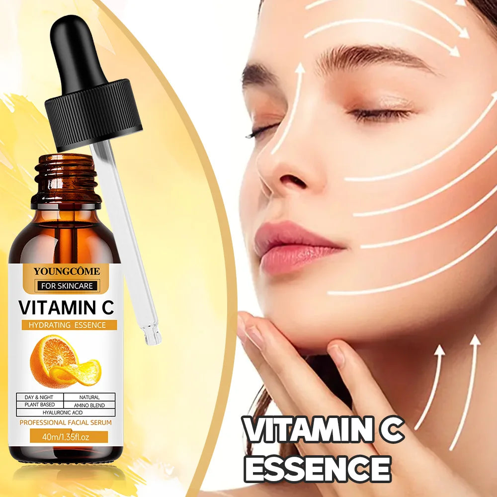 Vitamin C Facial Essence Dark Spot Remover Repair Anti-aging Essence Facial Skin Care Repair Collagen Nourish Skin Care Quake