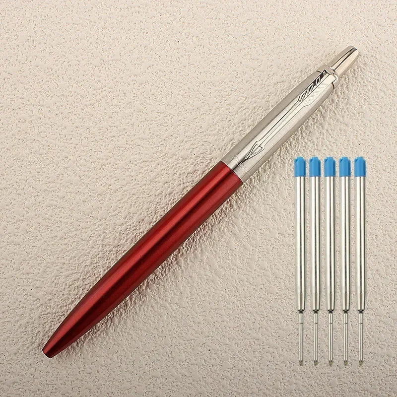 New Luxury Metal Ballpoint Pen Office Commercial Press Metal Pens Gift Automatic Ball Pens for School Quake T-1