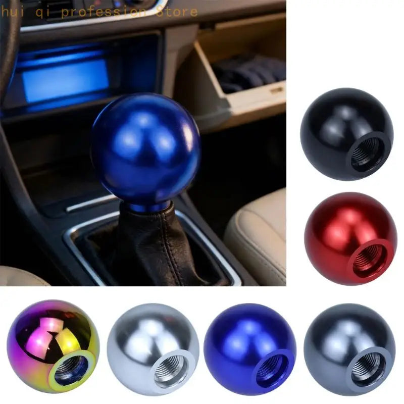 Universal Ball Shifter Knob Anodized Aluminum Ergonomic Design for Enhances Grip Easy Installation on Manual Automatic H8WE Quake