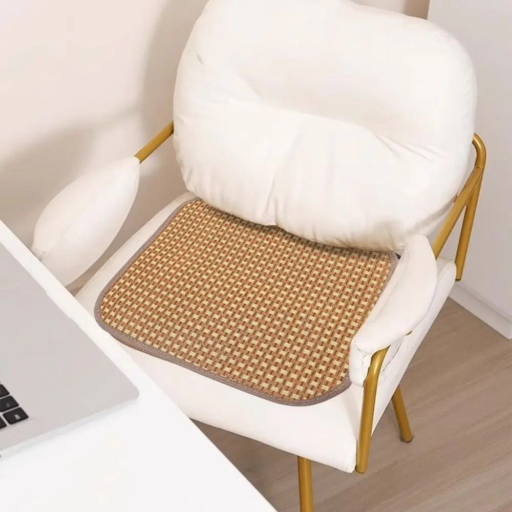Gifts Breathable Summer Cooling Seat Cushion Thickening Car Seat Cushion Ice Silk Rattan Sofa Mats Non-slip Cool Mat Quake