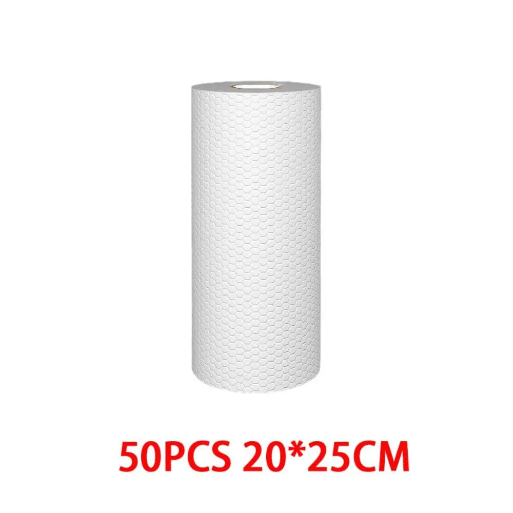 Thickened Non-woven Kitchen Paper Absorbent Towel Dish Paper Water Oil Absorbing Paper Cleaner Wipes Oil-removing Tissue Quake 50pcs-20x25cm