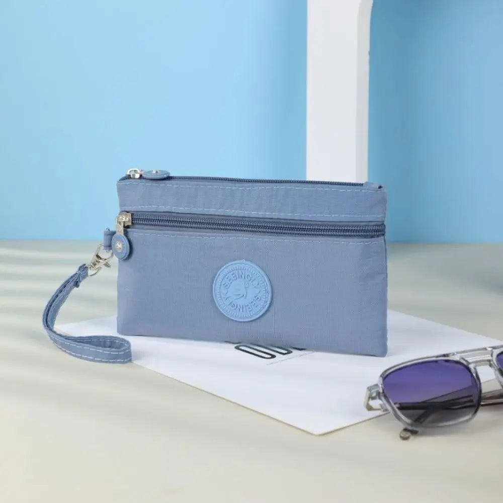New Waterproof Women Wallet Wear-resistant Durable Coin Purse Portable Nylon Zipper Clutch Ladies Quake