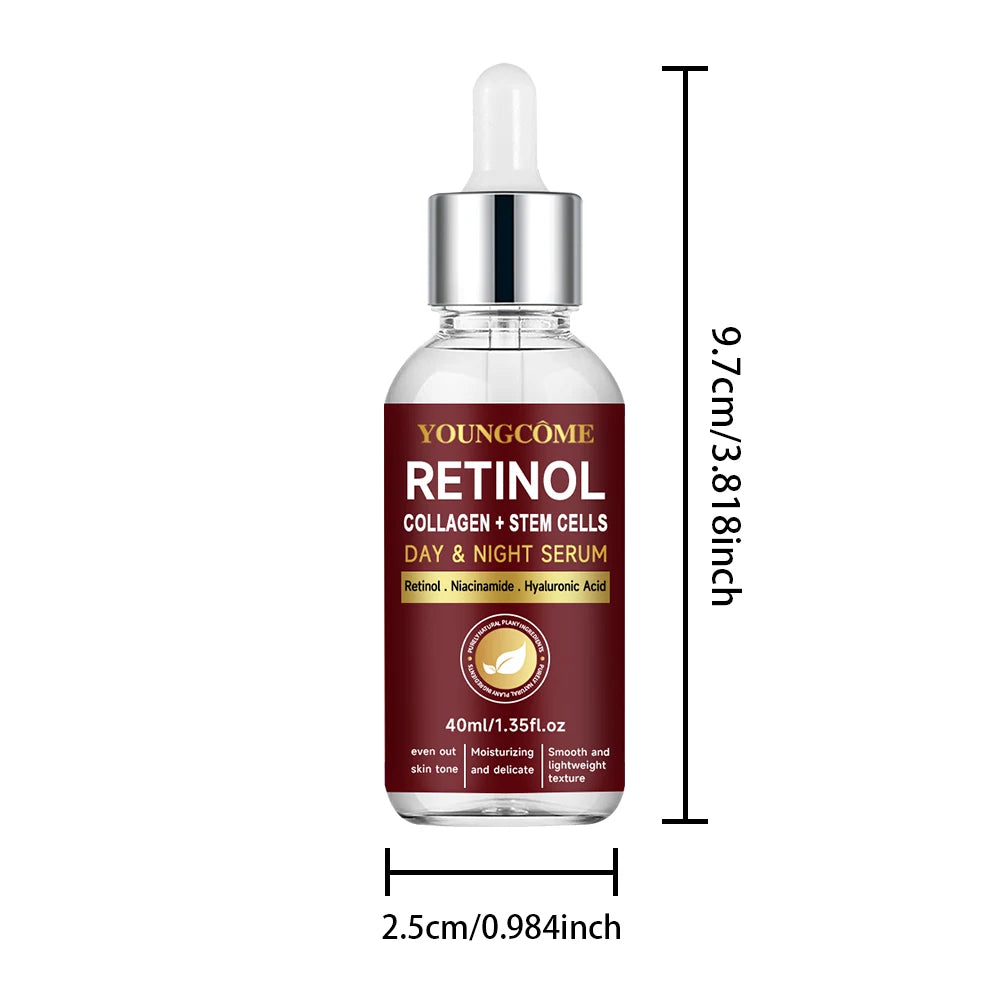 Retinol Day & Night Serum Face Serum Liquid Serum For Face Hyaluronic Acid Moisturizing Nourishing Skin Care Product Korea 2025 Quake 40ML