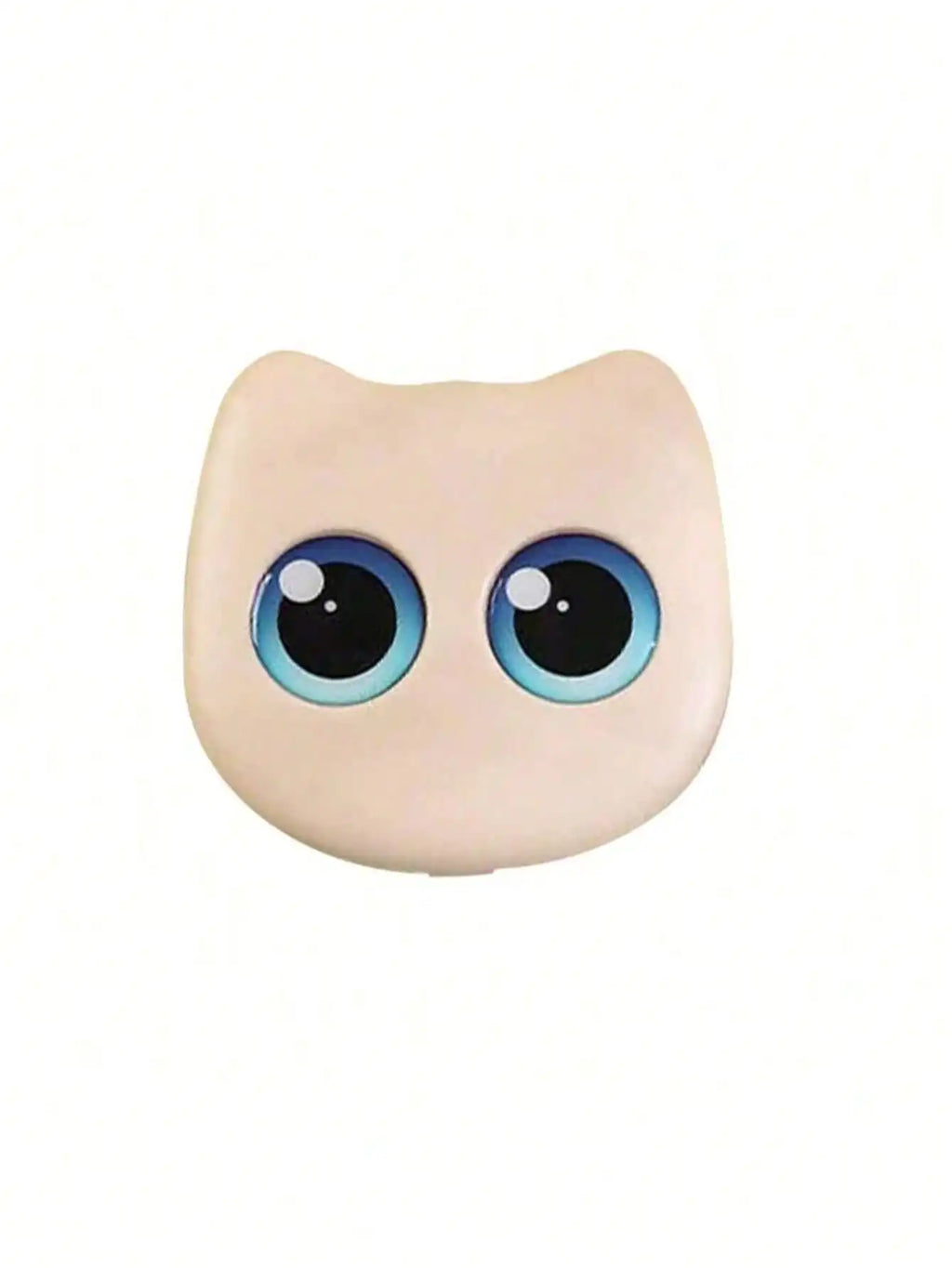 1 Box 6pcs Mini Cute Cat Design Portable Makeup Brush Set - Powder Brush, Eyeshadow Brush, And Assorted Brushes Quake pink