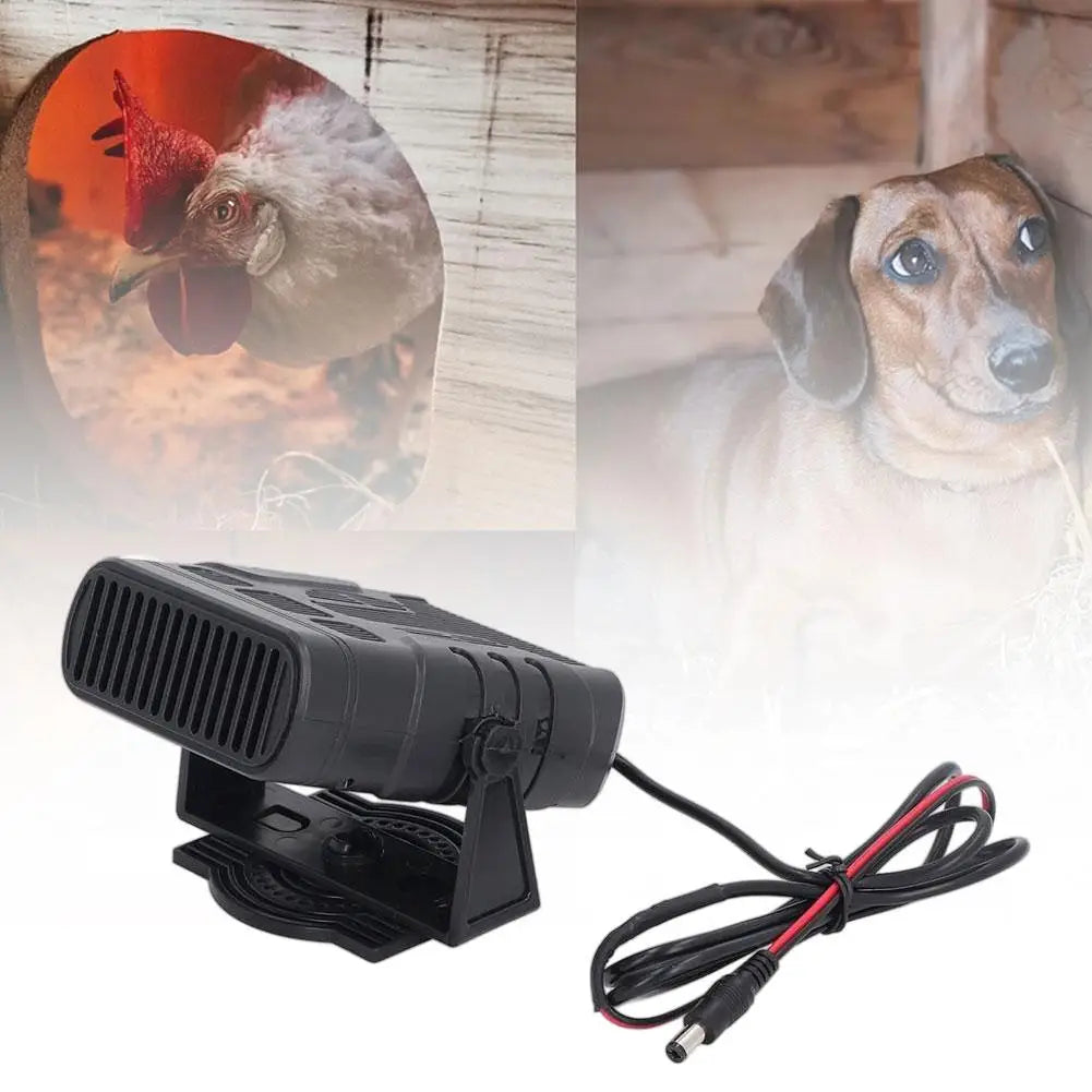 30W Solar Panel Car Heater Winter Defroster Heating Fan Pet House Warmer Warm Natural Wind Speed Electric Heater Quake