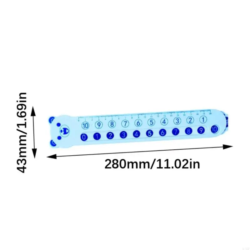 Interactive Math Measurement Ruler Double Sided Addition and Subtraction Decomposition Ruler For Children Kindergarten K1KF Quake