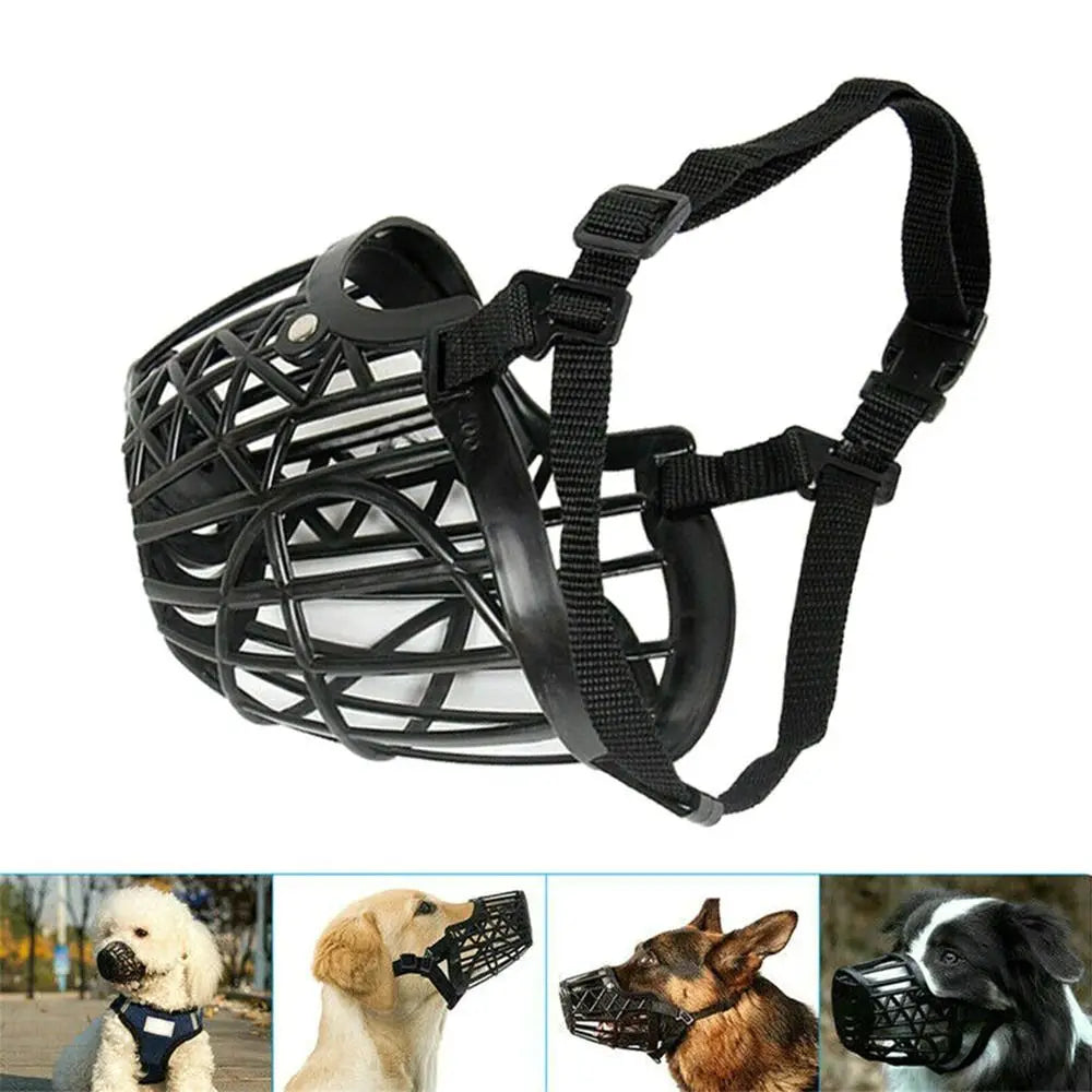 Prevention Anti Miseating Adjustable Nozzle slipcover Dog Bark Arrester Soft Plastic Dog Mouth Cover Quake