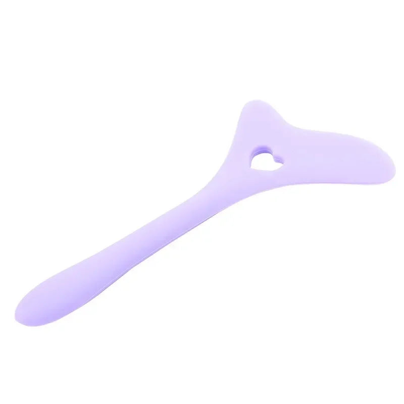 Vvocci Reusable Silicone Eyeliner Stencil Tool - Multi-Functional Wing Guide & Lipstick Aid for Precise Makeup Application Quake M29 Purple