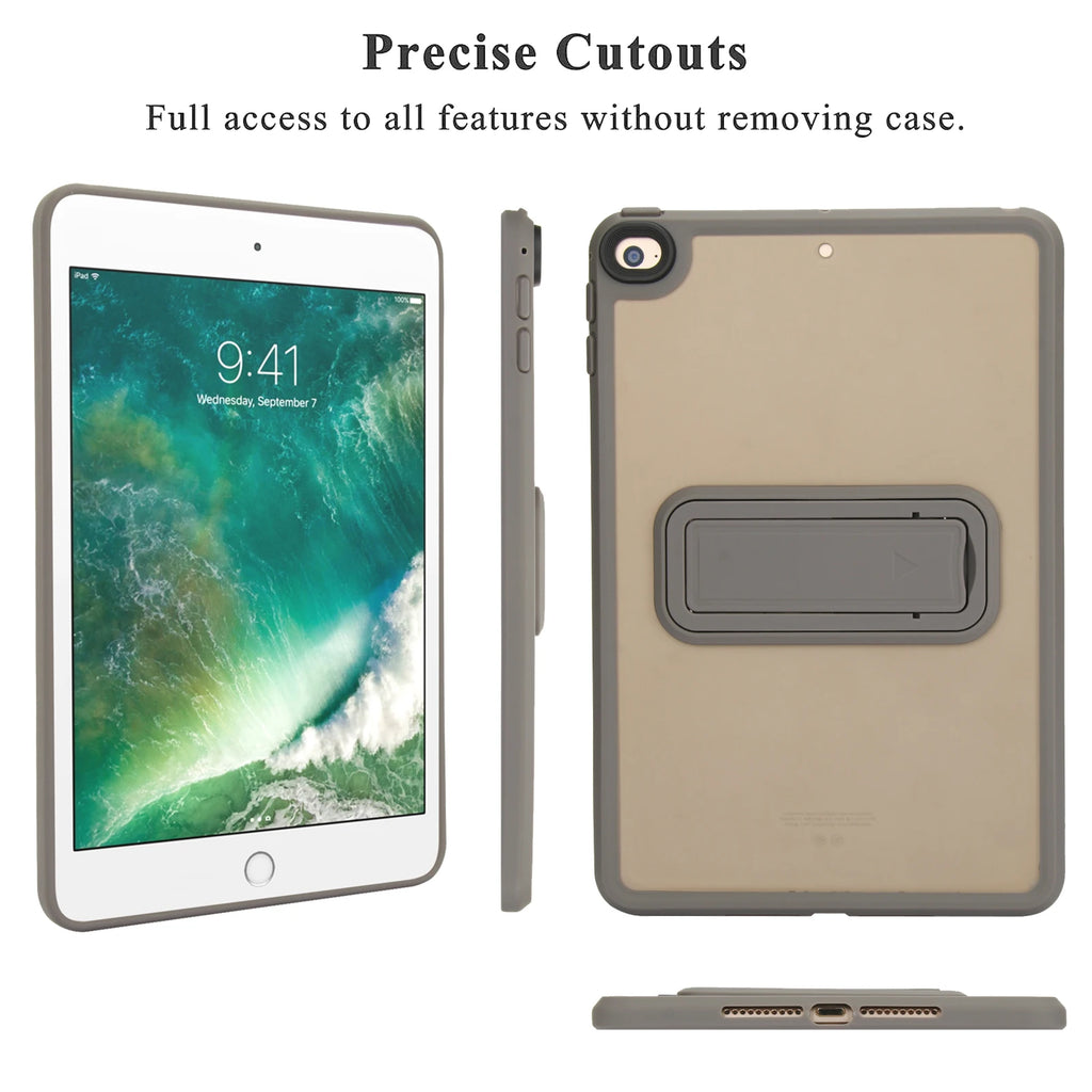 Multi-Angle Kickstand Protective Cover for iPad MINI 6/7 (2024) 8.3-inch & iPad MINI 4/5 (7.9-inch) Protection Case Quake
