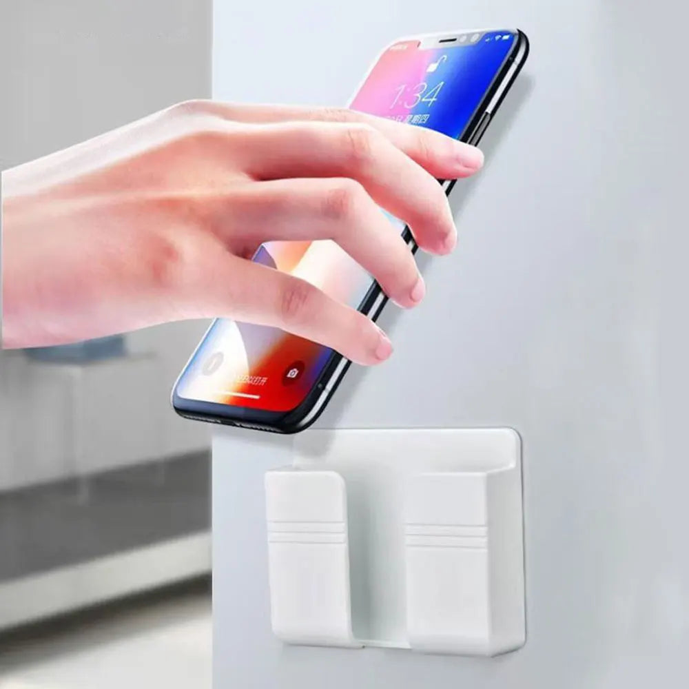 For Huawei Iphone Xiaomi Mobile Phone Wall Holder Universal Cellphone Charge Hook Hanging Stand Bracket Hooks Charging Dock Quake