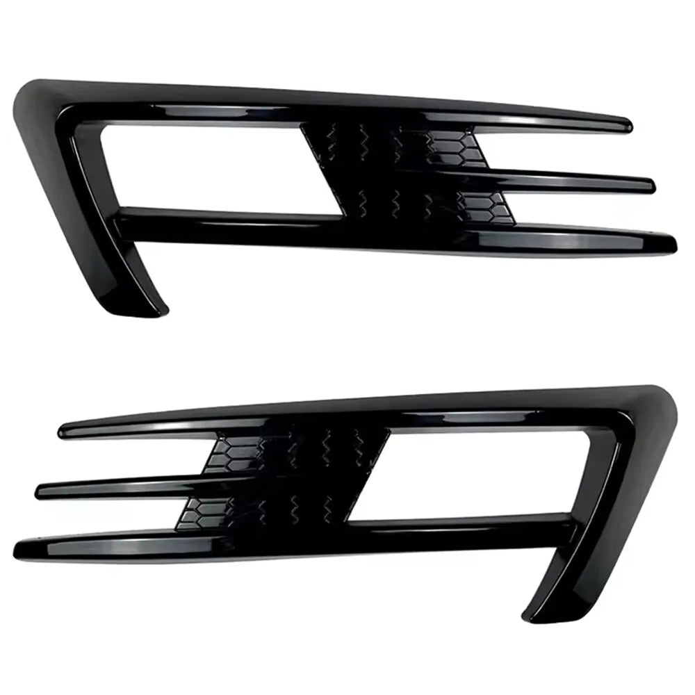 For VW Golf MK7 2013-2016 Car Sticker Front Bumper Side Vent Spoiler Splitter Canard Fog Light Lamp Cover Carbon Styling Black Quake Gloss Black
