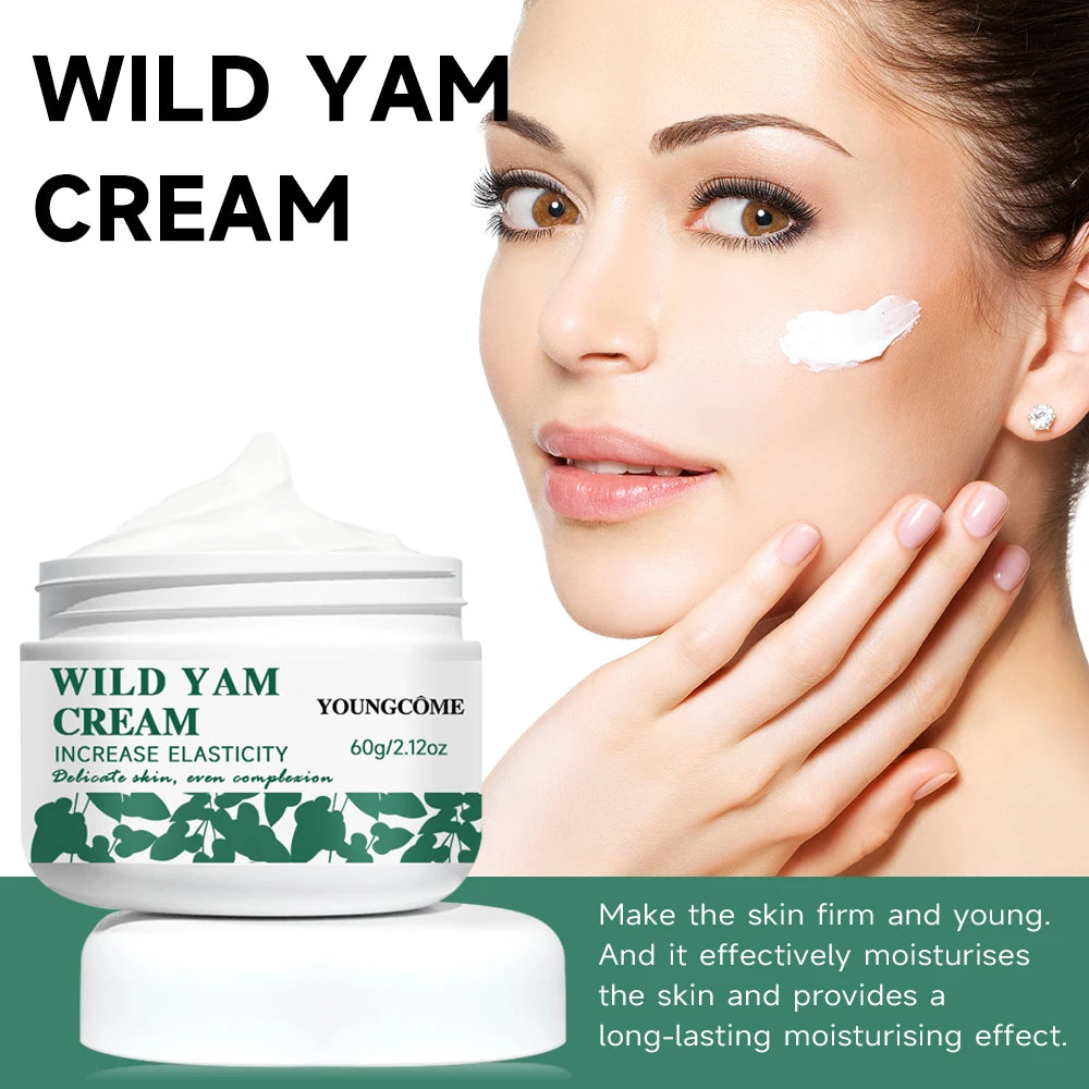 Wild Yam Cream with Yam ExtractTo Improve And Even Skin,Lifting Firming Cream Collagen Wrinkle Remover Face Cream for Whitening Quake