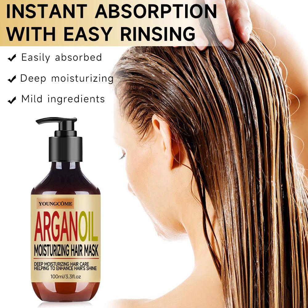 100ML Morocco curl styling cream, professional hair care facial mask,Revitalizes hair's beauty,suitable for all hair qualities Quake