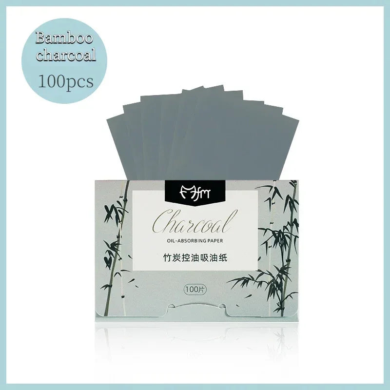 100pcs/set Facial Oil Blotting Paper Matte Face Wipes Oil Control Oil-absorbing Face Cleaning Beauty Makeup Tools Accessories Quake No.5 100pcs