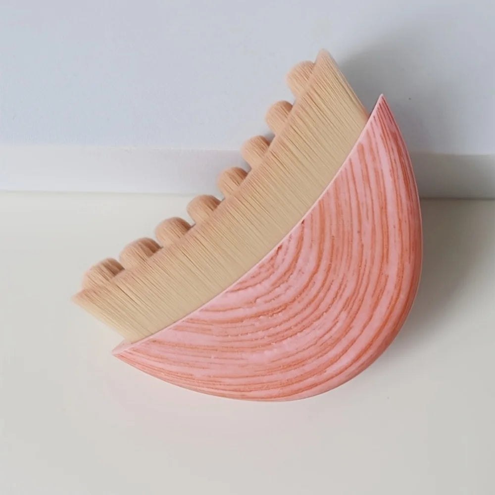 1 Simple Portable Facial Contour Care Brush, Facial Scraping Eye and Neck Care Brush, Makeup Brush Quake Pink