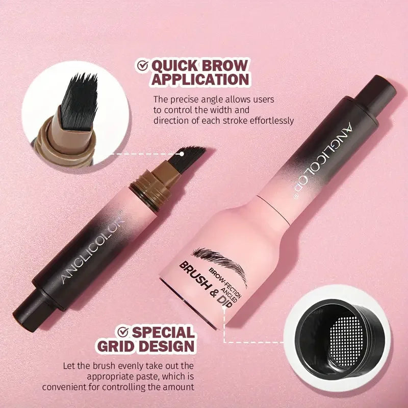 Wild yebrow Cream Waterproof Not Smudge Eyebrow Cream Long Lasting Color Rendering Smear-Proof Makeup 3D Brow Dye Cream Eyebrow Quake