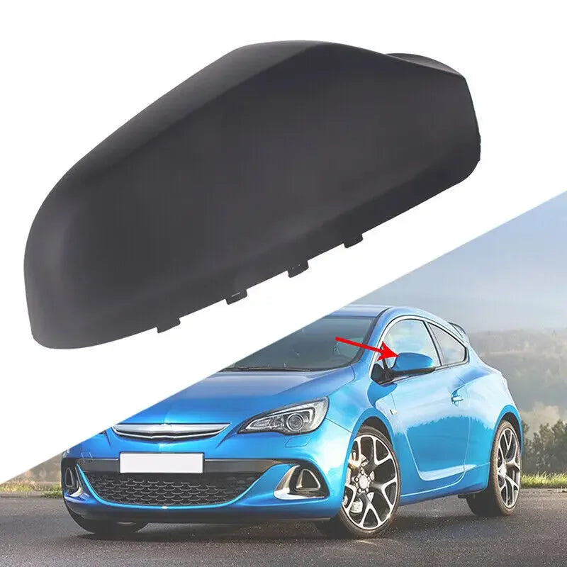 For Opel Vauxhall Astra H 2004-2009 Car Rearview Replacement Side Mirror Cover Wing Cap Exterior Door Case Trim Gloss Black Auto Quake