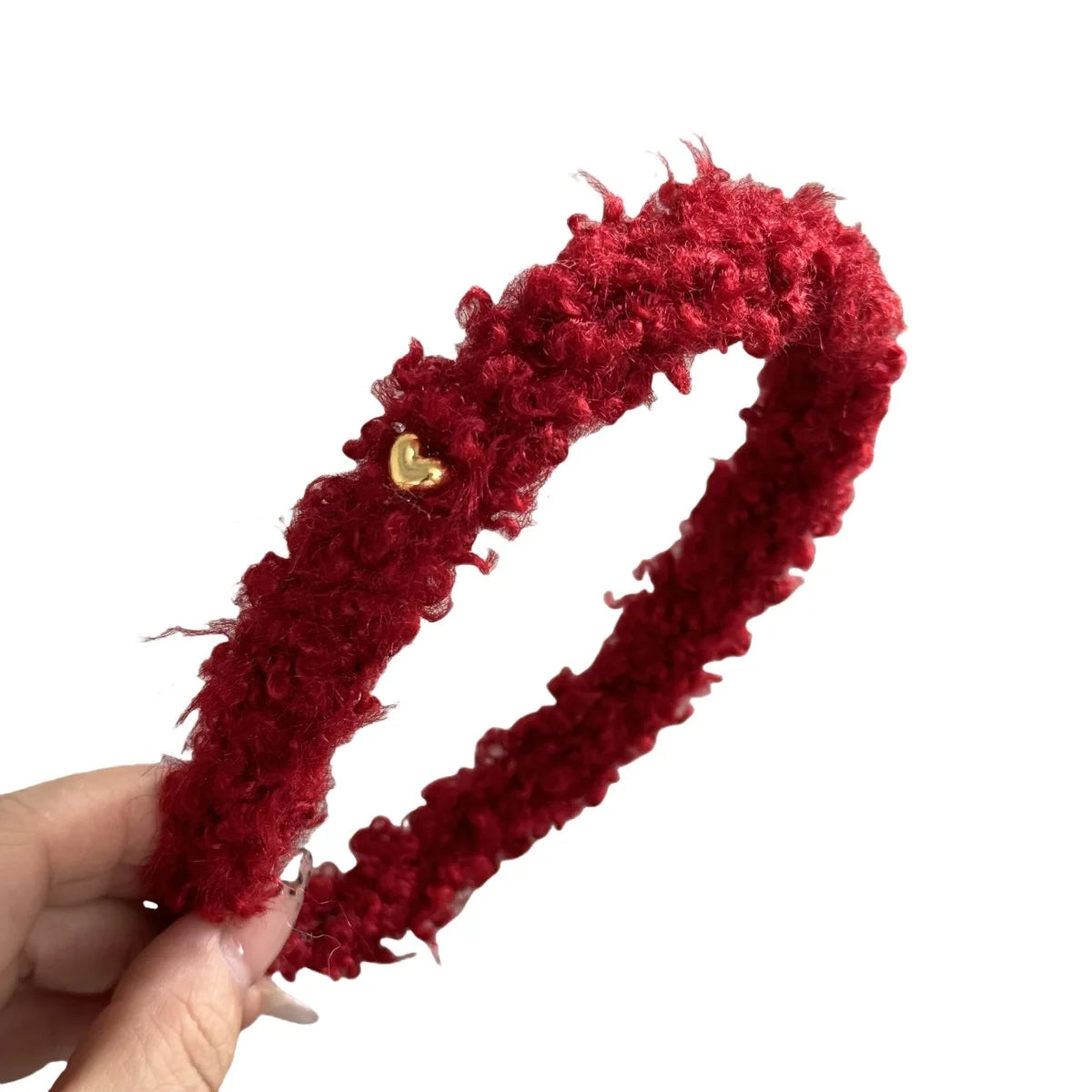 Winter Fleece Plush Headbands Retro Woolen Knitting Hair Band Women Girls Temperament Versatile Hair Hoop Christmas Accessories Quake