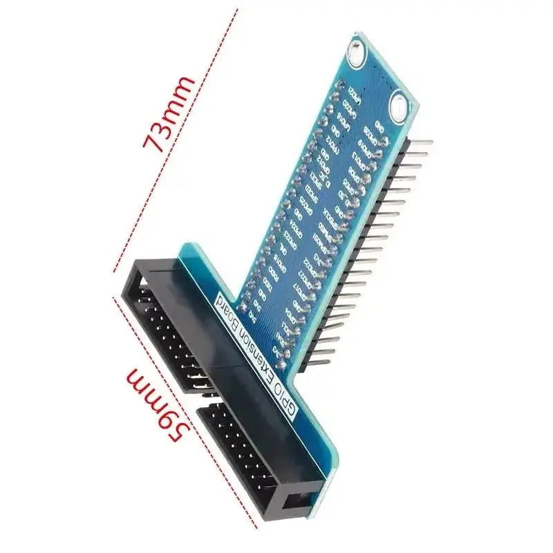 T-type GPIO Expansion Board 40Pin External Expansion Board Raspberry Pi 5 In-Line Breadboard Experiment Quake