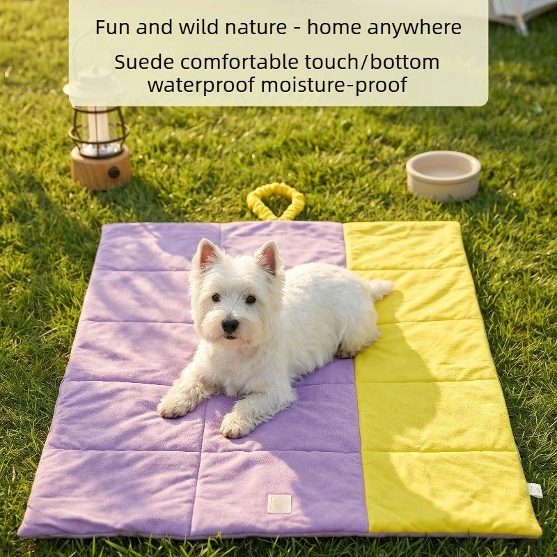 Pet Car Seat Mat Dog Bed Waterproof Stain Proof Moisture Resistant Four Season Use Backseat Outdoor Pet Cushion Quake