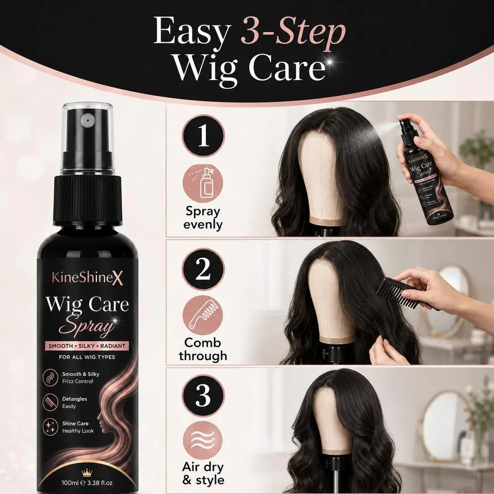 Wig Care Spray Leave-in Conditioner Moisturizing Smoothing Anti-frizz Detangle Soften Repair For Human Hair & Synthetic Wigs Quake