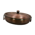 Copper Hot Pot Noodles Pot Handmade Induction Pot Copper Chafing Dish Cooking Pot for Parties Buffets Camping Picnic Household Quake C