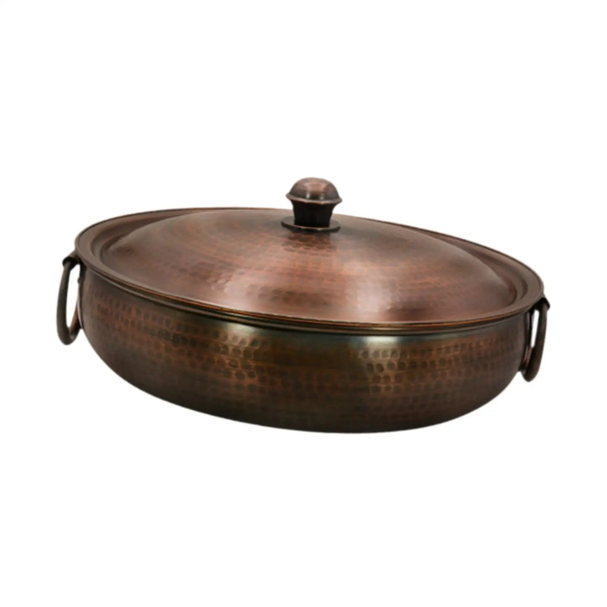 Copper Hot Pot Noodles Pot Handmade Induction Pot Copper Chafing Dish Cooking Pot for Parties Buffets Camping Picnic Household Quake C