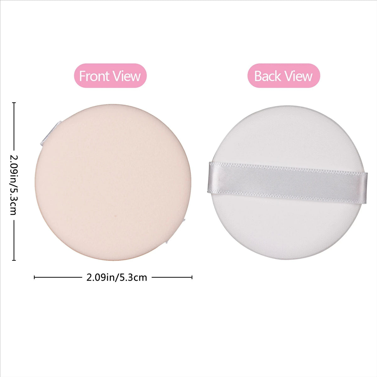 Dry Wet Round Air MJ Mini Cushion Puff Thin Lightweight Foundation SpongeDual-Use Quake