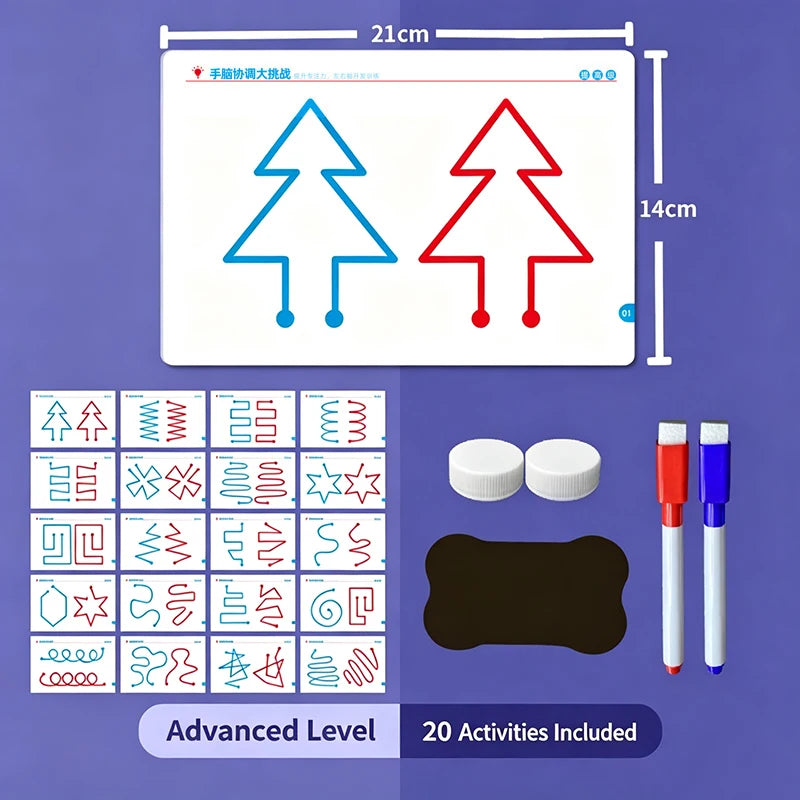 Hand Brain Coordination Action Practice Development Set For Overall Brain Balance Attention Improvement Tool Quake Advanced