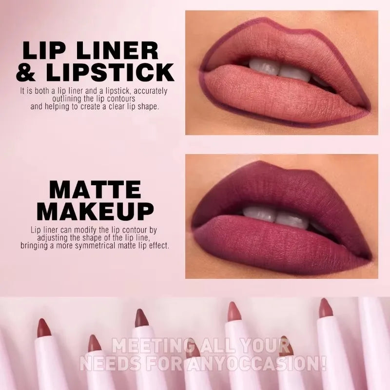Purple Lip Line Pen Waterproof, Pollution -proof, Durable, Will Not Drop, Lasting Lip Line Pen, Lip Cosmetics Lip Pencil Quake