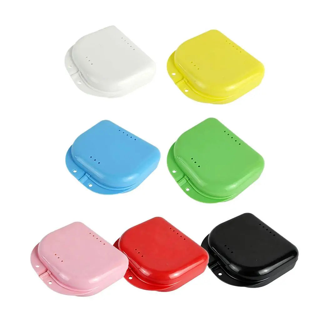 Denture Box Denture Tray Box Orthodontic Braces Protective Cover Ventilation Hole Denture Box Quake
