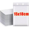 100/10PCS Bubble Envelopes Bag Waterproof Foam Bubble Mailers Shipping Envelope Bags Plastic Self Seal Packaging Organizer Bag Quake 15x18cm 50PCS