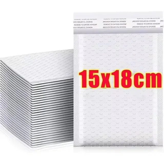 100/10PCS Bubble Envelopes Bag Waterproof Foam Bubble Mailers Shipping Envelope Bags Plastic Self Seal Packaging Organizer Bag Quake 15x18cm 50PCS