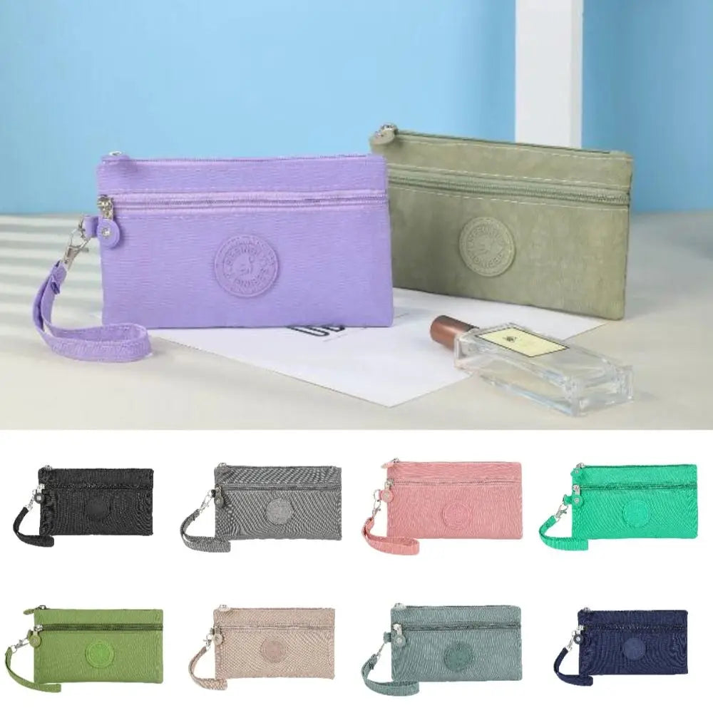 New Waterproof Women Wallet Wear-resistant Durable Coin Purse Portable Nylon Zipper Clutch Ladies Quake