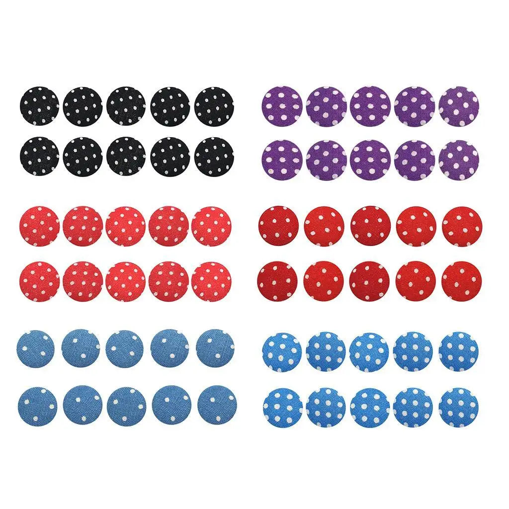 Fabric Covered Mushroom Sewing Buttons Cute Craft Supplies for Kids Crafts Holiday Decor Scrapbooking Knitting Quake