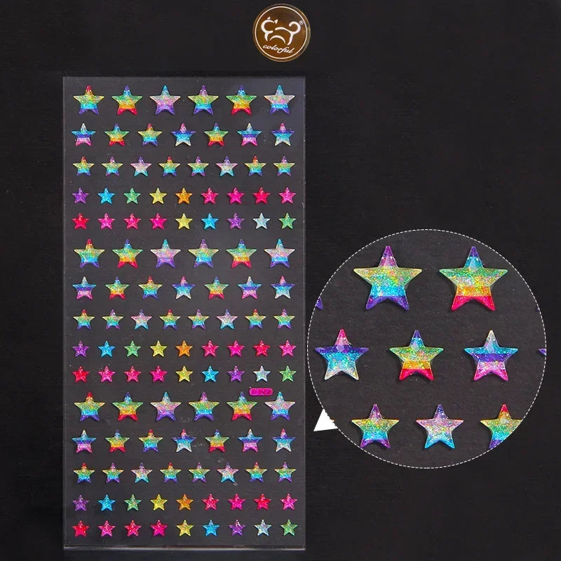 Rhinestone Crystal Face Stickers Diamond Face Makeup DIY Decoration Disposable Acrylic Tattoo Stickers Drill Phone Eyes Sticker Quake 06