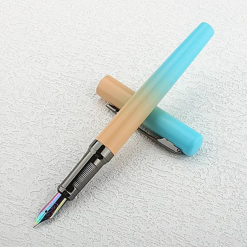 Luxury Quality 2056 Metal Fountain Pen Financial Office Student School Supplies Stationery Ink Pens Quake 2057-7 0.7MM