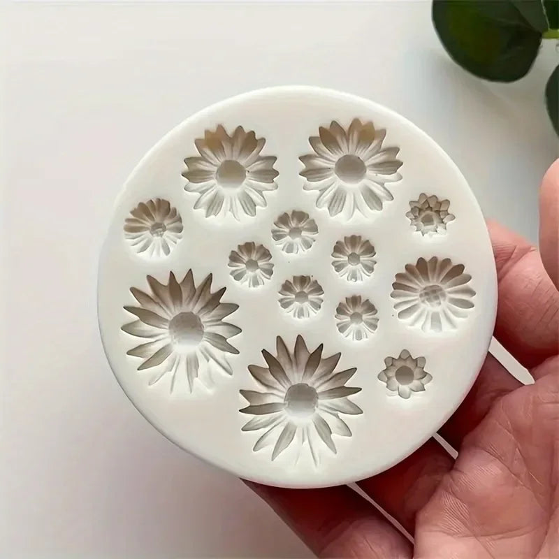 1pc Flower Silicone Mould Bouquet Polymer Clay Flower Casting Mold For DIY Earring Pendants Making Polymer Clay Craft Moulds DIY Quake