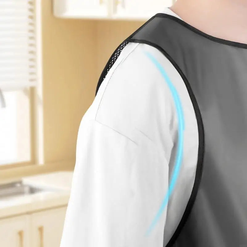 Waterproof Work Apron with Breathable Back, Full Coverage Protective Apron with Adjustable Neck Fastener and Waist Tie for K1KF Quake