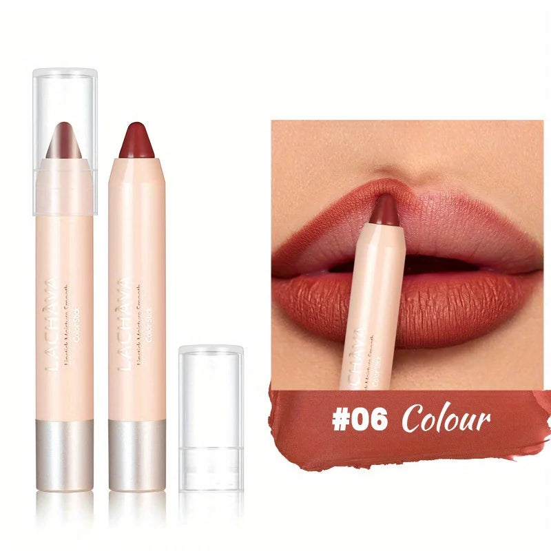Lipstick Lipliner Pencil - Long-Lasting, Waterproof, Matte Finish, Non-Decolorizing, Smudge-Proof - Perfect for All Skin Types Quake 06