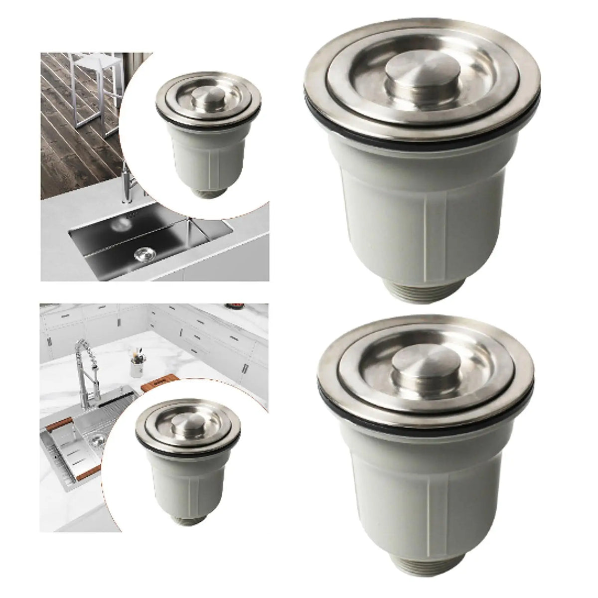 Kitchen Sink Stopper Strainer Filter Basket Sink Filter for Catching Food and Debris Heat Resistant Anti Clogging for Home Quake
