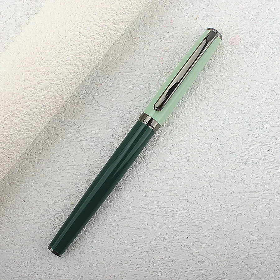 5016 Morandi Green Metal Fountain Pen Extra Fine / Fine Nib 0.38 mm Elegant Excellent Business Office Pen Quake 5016-2 0.38MM