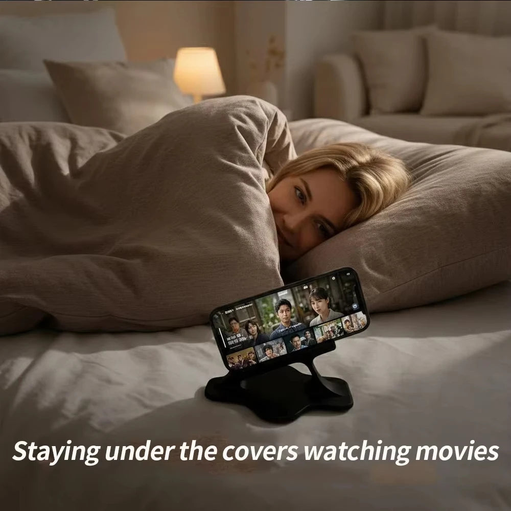 Bed Lazy Phone Stand, Hand-free Phone Bracket, Ergonomic Design, Portable Phone Support for Lying Down & Home Entertainment Quake