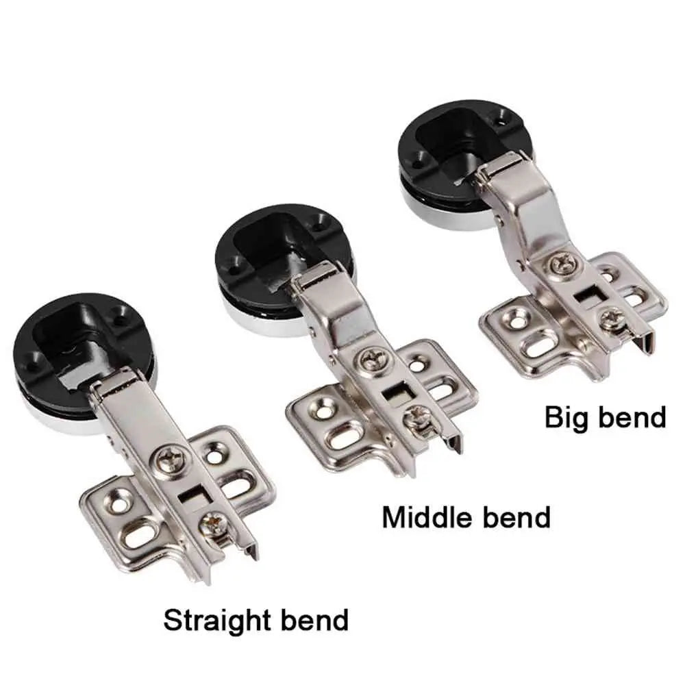 2PCS Useful Connector Hardware Glass Door Hinge Furniture Supplies Cabinet Hinge Clip Window Accessories Quake